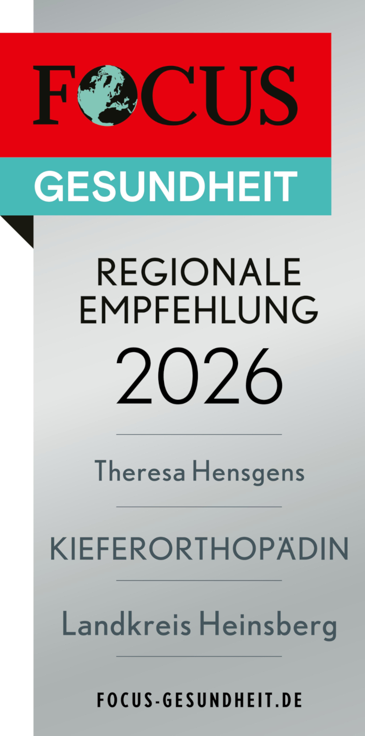 FOCUS Gesundheit Siegel: Regionale Empfehlung 2026 Kieferorthopädin Heinsberg